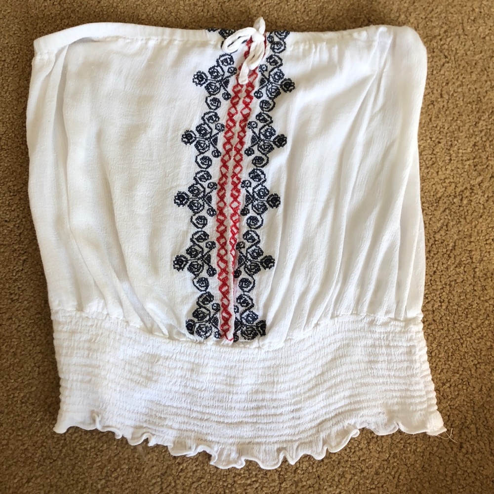 white tube top
